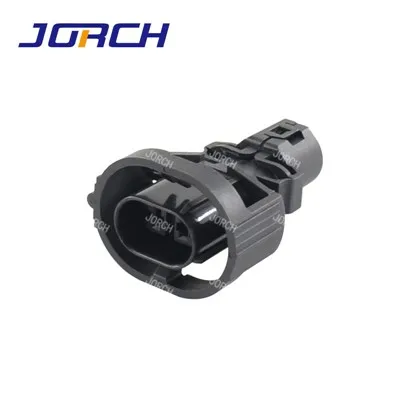 Conector de mufă pentru cablaj de sârmă, negru, auto, impermeabil, cu 2 pini, cu terminale DJ7021Q-2.8-21